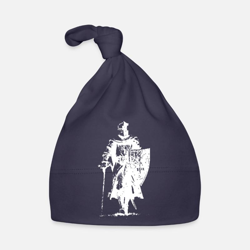 Ritter in Rüstung Silhouette Baby Bio-Mütze