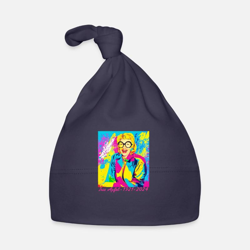 Illustration, coloré, graffiti, pomme d’iris Bonnet bio Bébé
