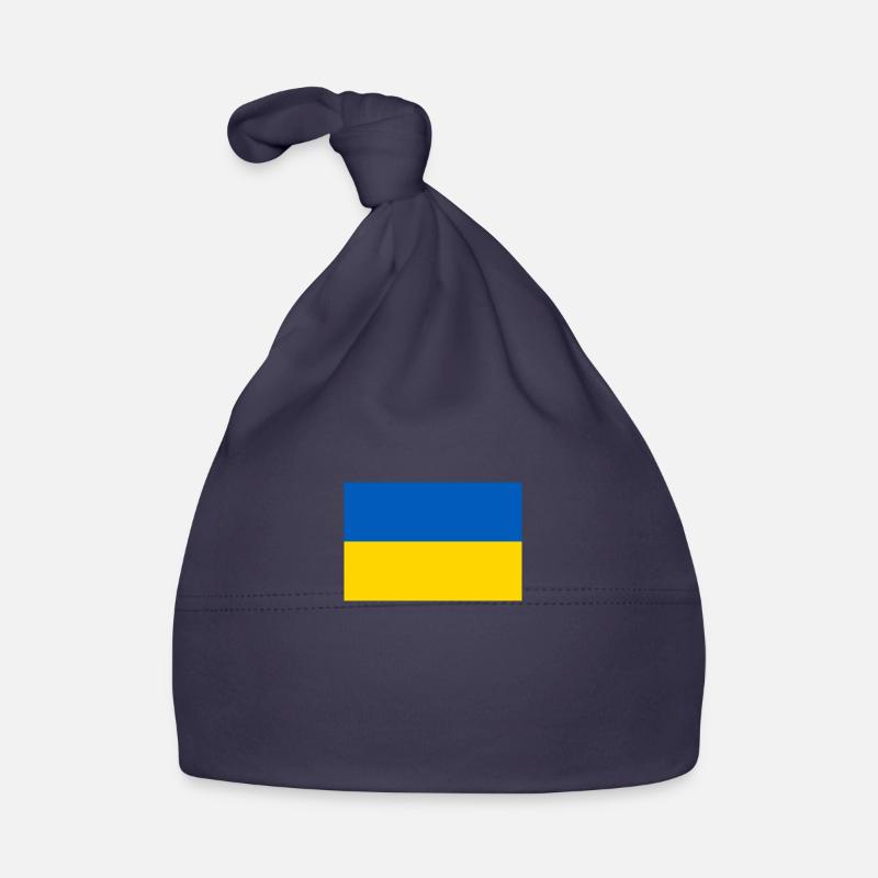 Drapeau de l’Ukraine Bonnet bio Bébé