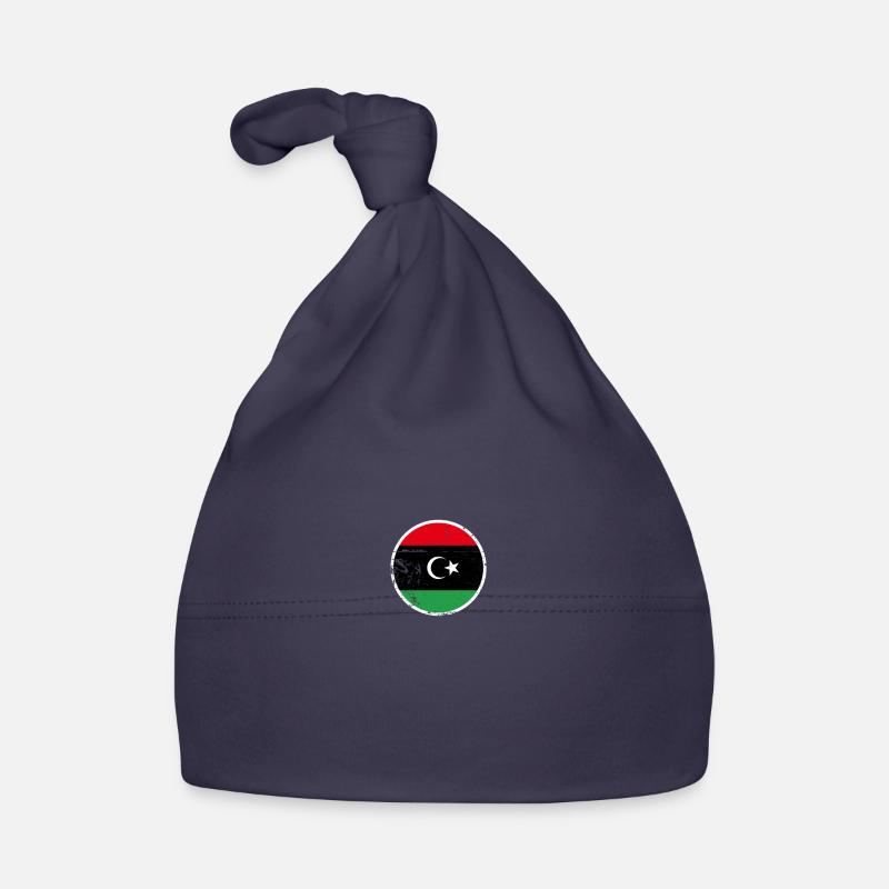 Libya Vintage Libyan Flag Libyan Organic Baby Cap