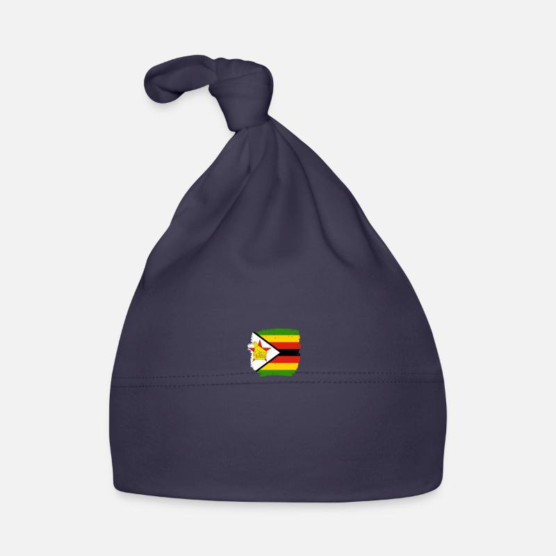 Zimbabwe Drapeau zimbabwéen Zimbabwéen Bonnet bio Bébé