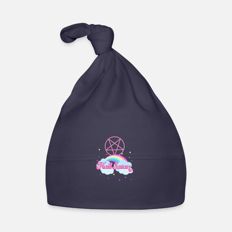 Hail Satan Regenbogen Baby Bio-Mütze