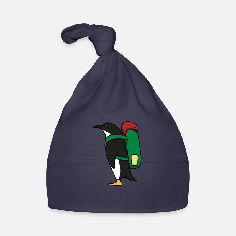 Aventure de randonnée mignonne avec le pingouin Bonnet bio Bébé