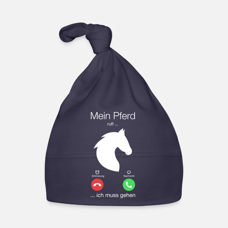Geschenk Anruf Pferd ruft Baby Bio-Mütze