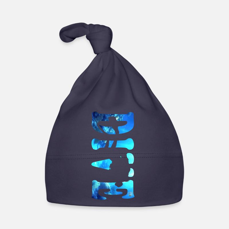 DIVE - Bonnet bio Bébé - marine