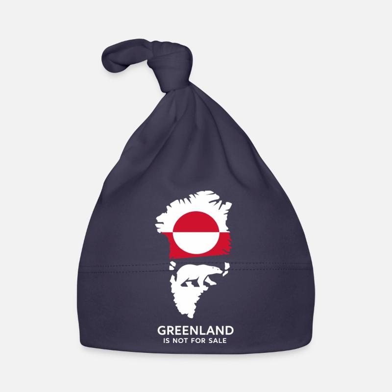 Grönland Polar Bär Flagge Arctic Nature Gift Baby Bio-Mütze