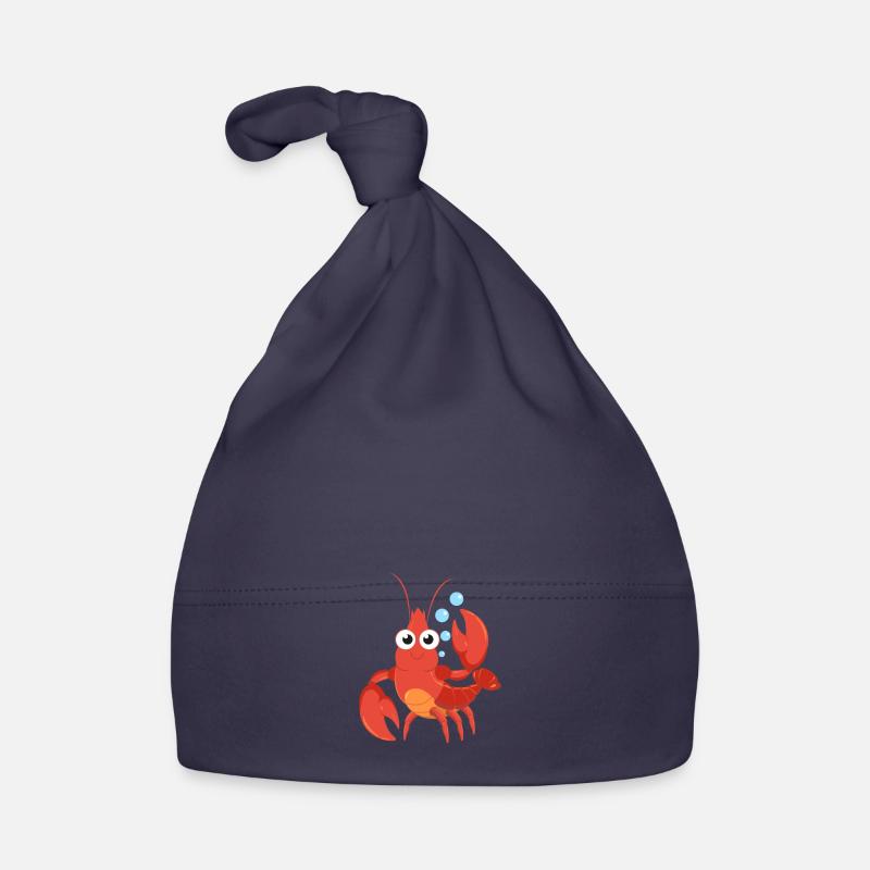Crabes pêcheurs de crabe pêcher bande dessinée - Bonnet bio Bébé - marine