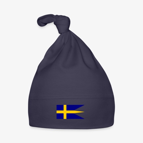 Svensk Örlogsflagga - Sverige Tretungad flagga - Ekologisk babymössa