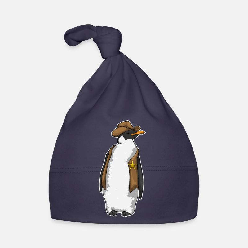 Penguin Sheriff Sheriff's Hat Organic Baby Cap