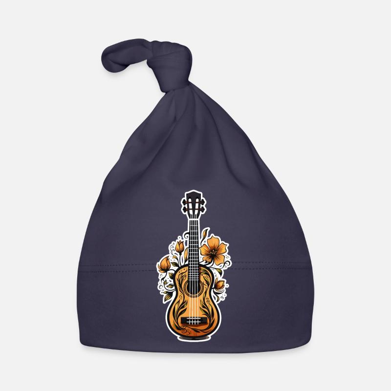 Ukulele Graphics Organic Baby Cap
