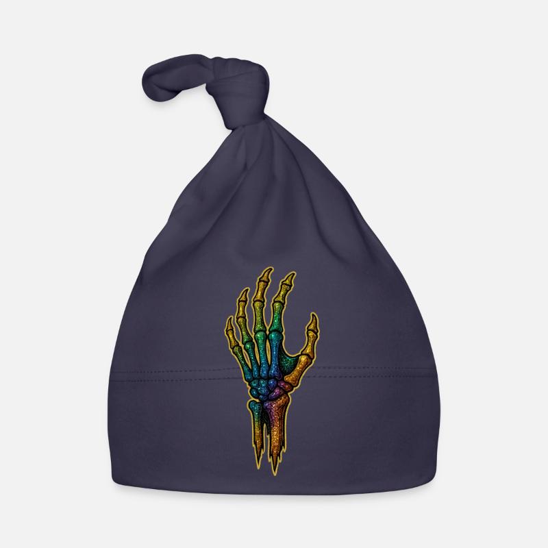 Rainbow Bone Hand HALLOWEEN 🎃 Organic Baby Cap