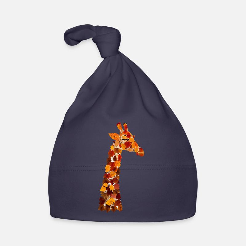 Autumn giraffe Organic Baby Cap