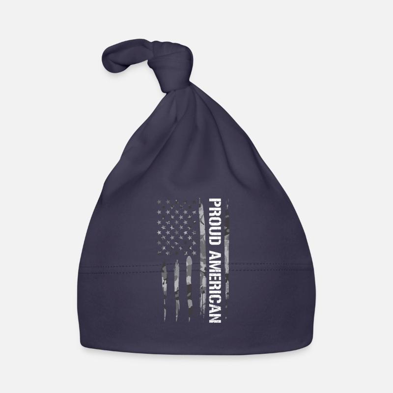 Fier Américain - Drapeau américain Bonnet bio Bébé
