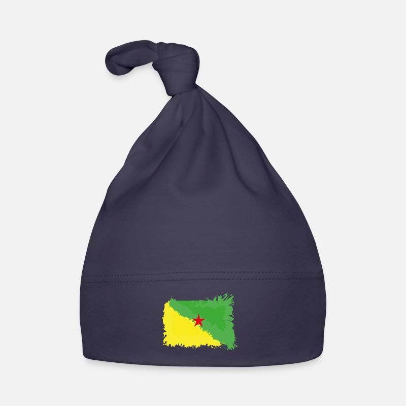 Drapeau Guyane Bonnet bio Bébé