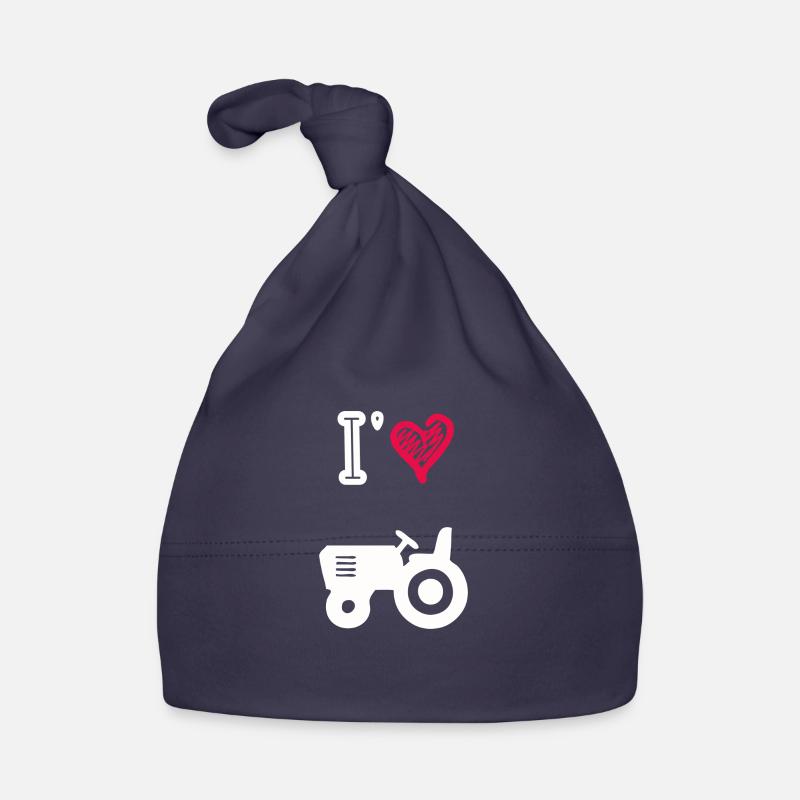 Ich liebe Traktoren Baby Bio-Mütze