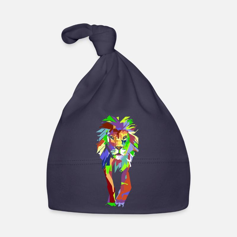 Löwe Pop-Art Baby Bio-Mütze