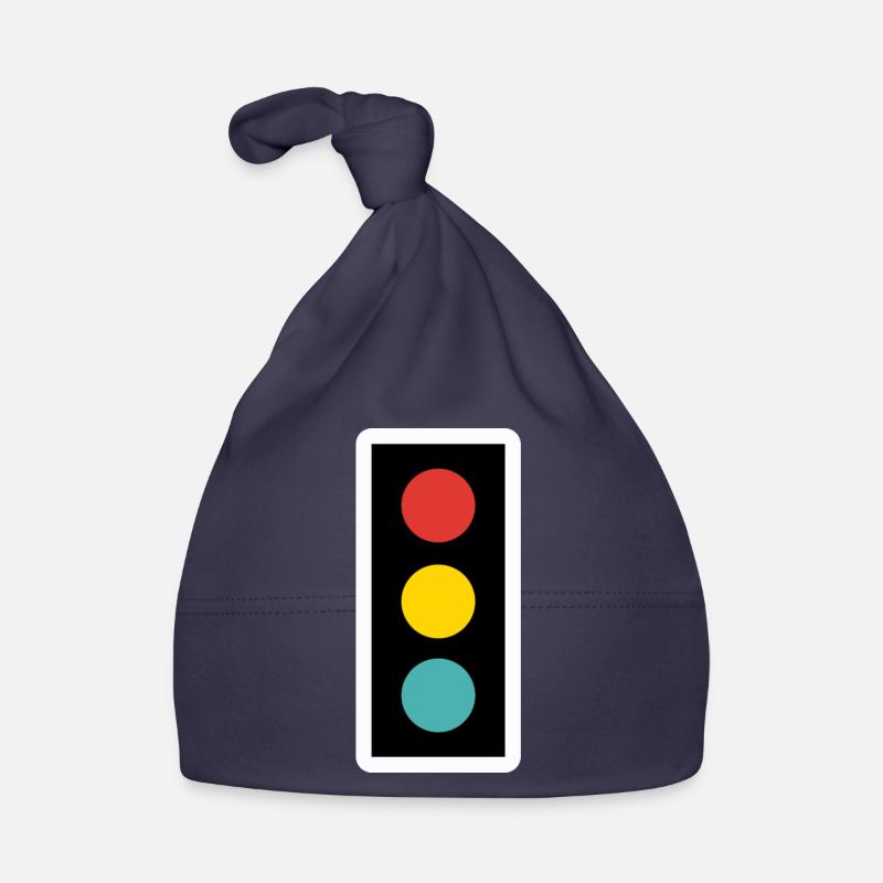 Feu de circulation pour enfants - Bonnet bio Bébé - marine