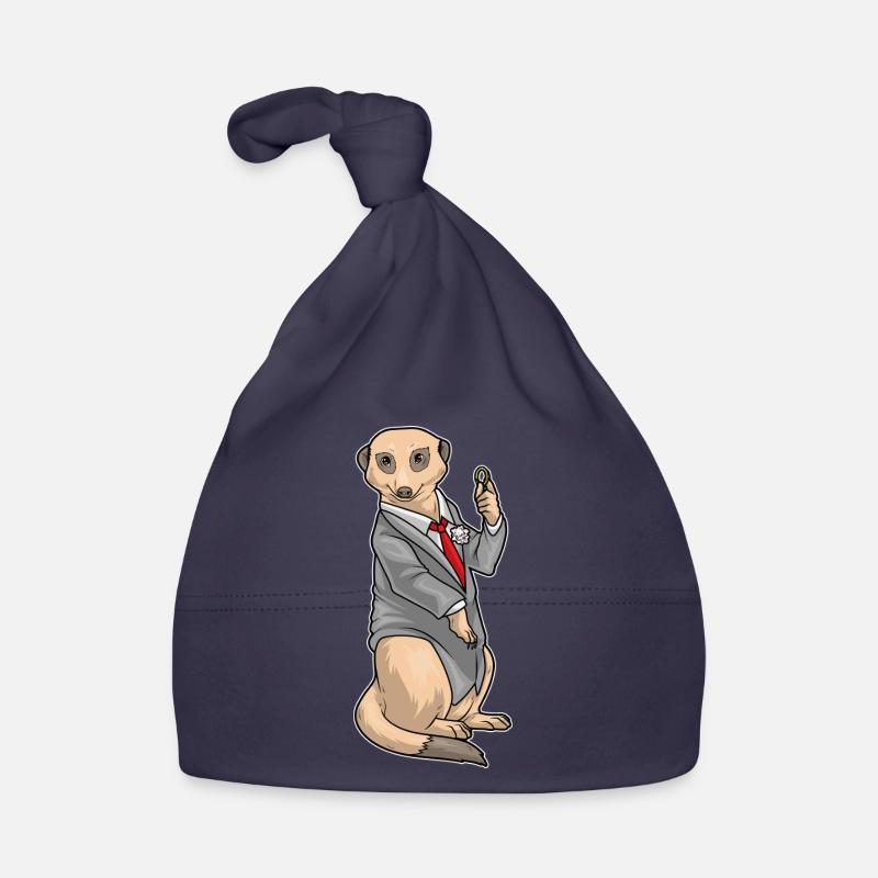 Erdmännchen Bräutigam Ehering Hochzeit Baby Bio-Mütze