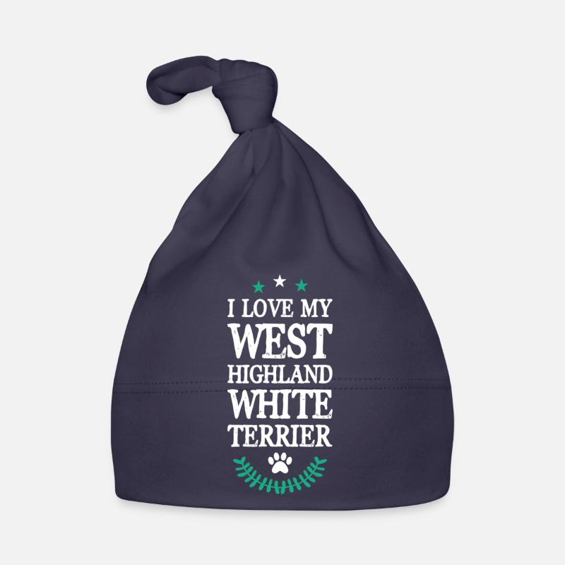 West Highland White Terrier Organic Baby Cap