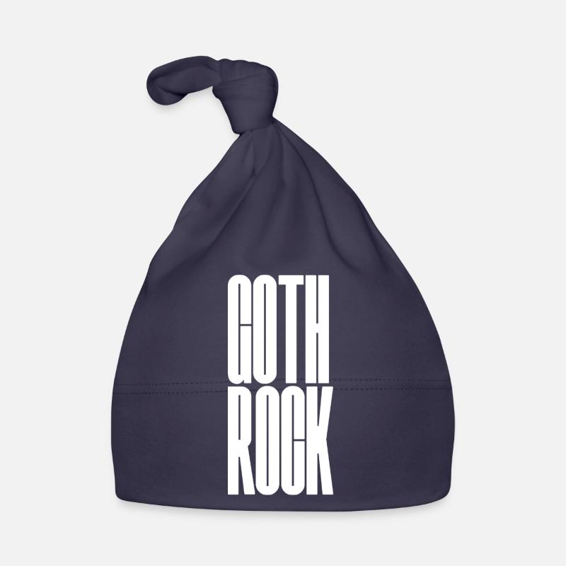 Art typographique vertical du goth rock Bonnet bio Bébé