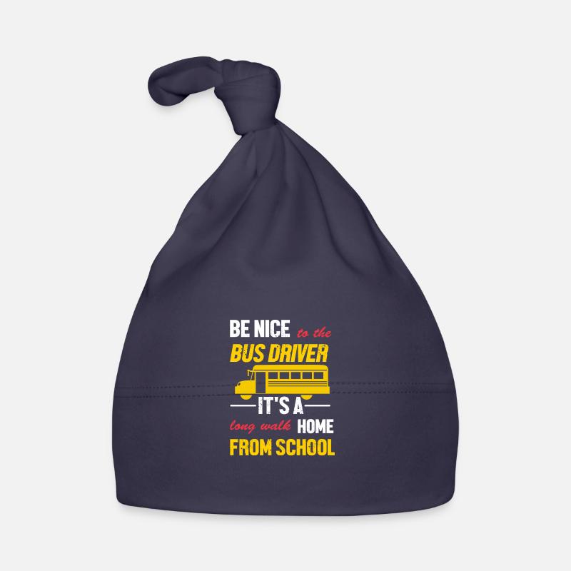 School Bus Driver School Bus Organic Baby Cap