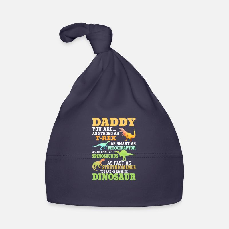 Dinosaur TRex Funny Dino dad daddy favorite Organic Baby Cap