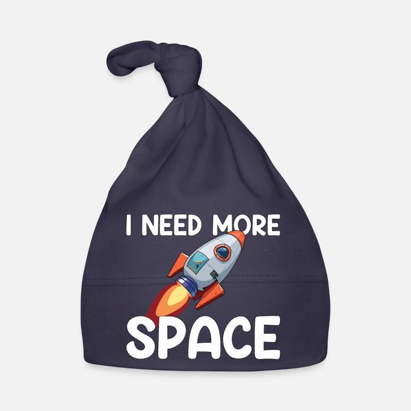 Cadeau de citation de l’univers spatial de fusée Bonnet bio Bébé