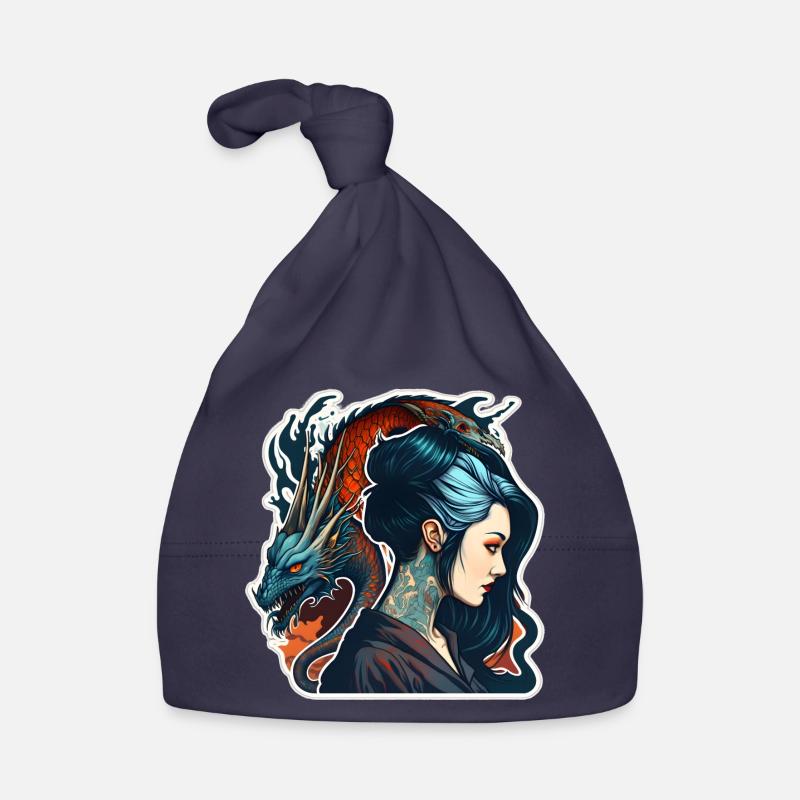 Beauté & Dragon - Bonnet bio Bébé - marine