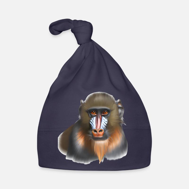 Mandrill Monkey Organic Baby Cap