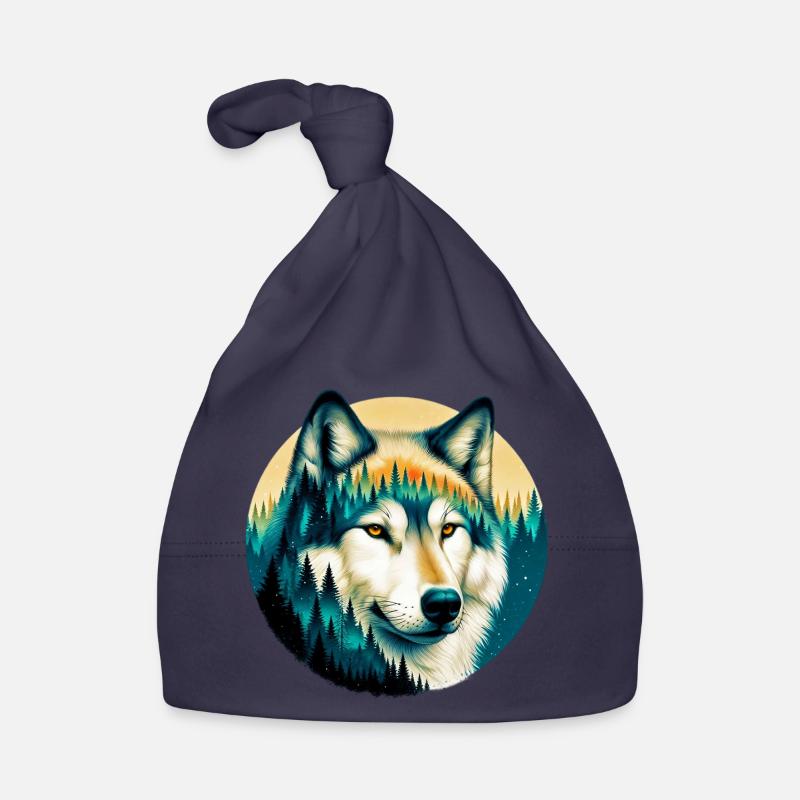 Wolf Organic Baby Cap