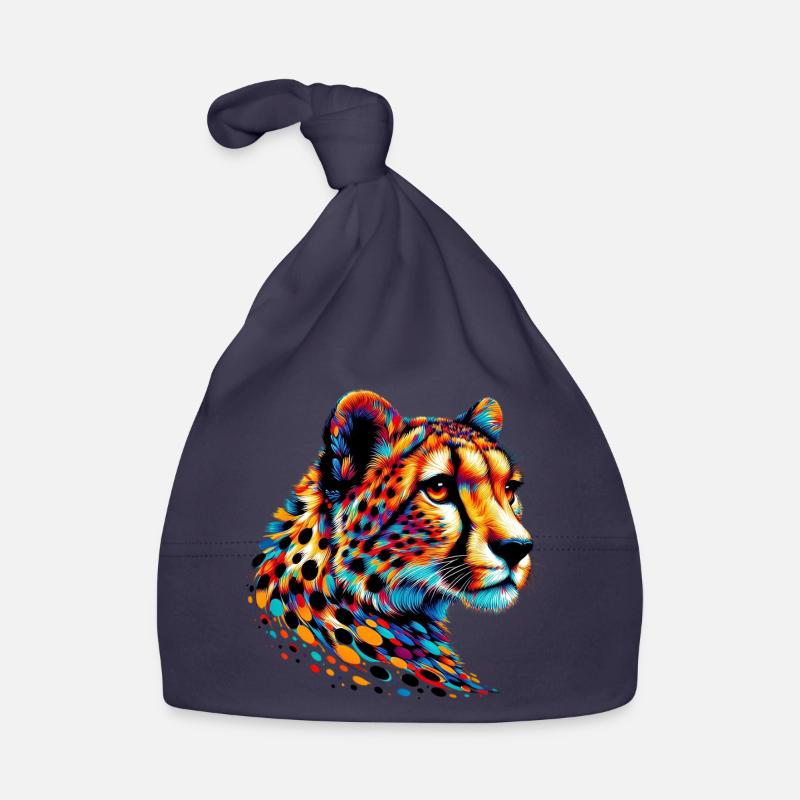 Guépard - Bonnet bio Bébé - marine