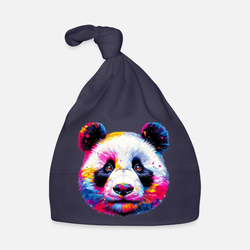 Panda - Baby Bio-Mütze - Navy