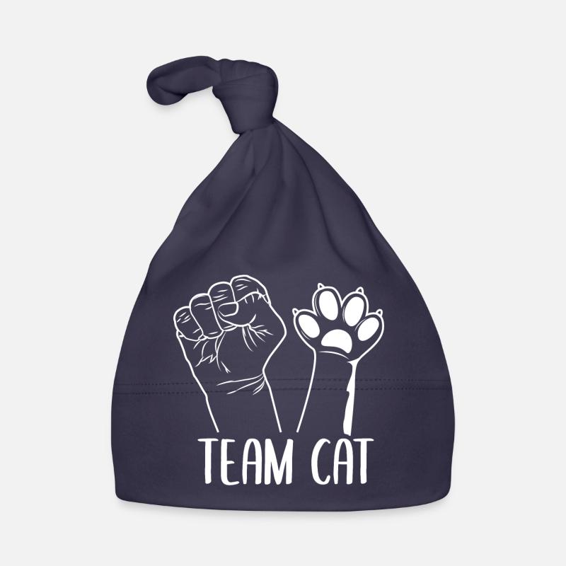 Team Cat Baby Bio-Mütze