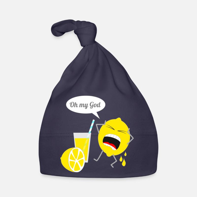 Funny lemon design Organic Baby Cap
