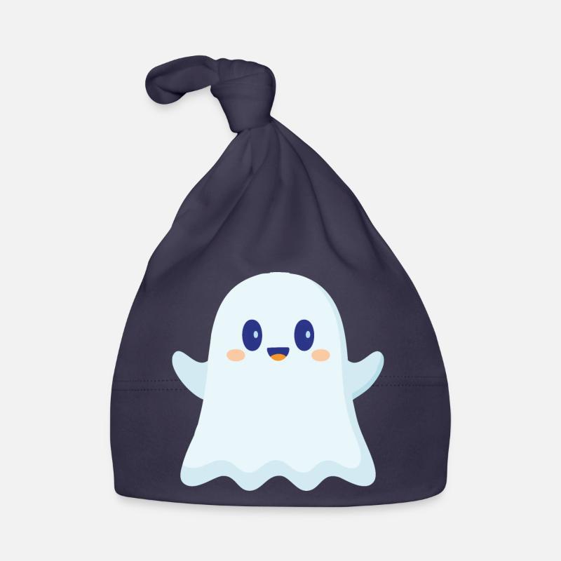 fantôme mignon - Bonnet bio Bébé - marine