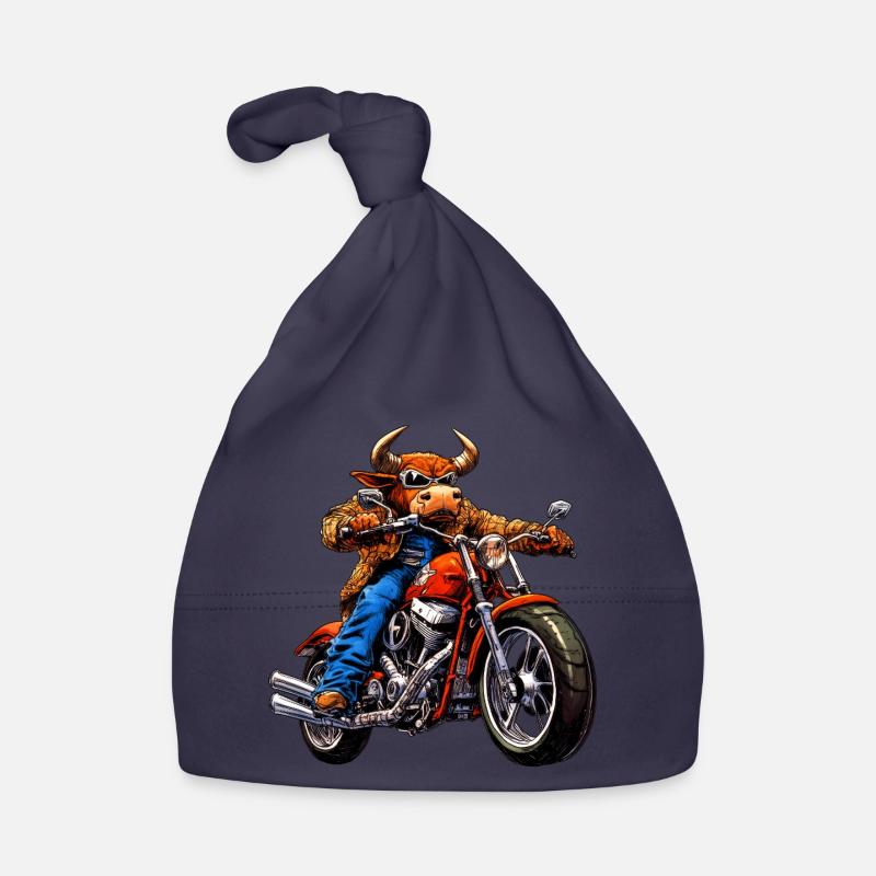 Stiere Motorrad / Motorradfahrer Stier Baby Bio-Mütze