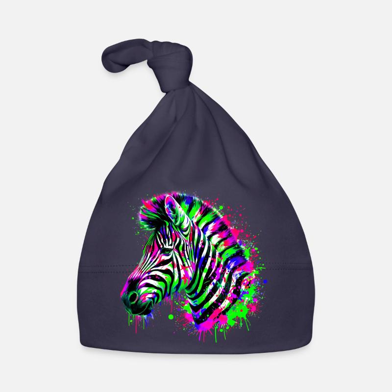 Zebra Baby Bio-Mütze