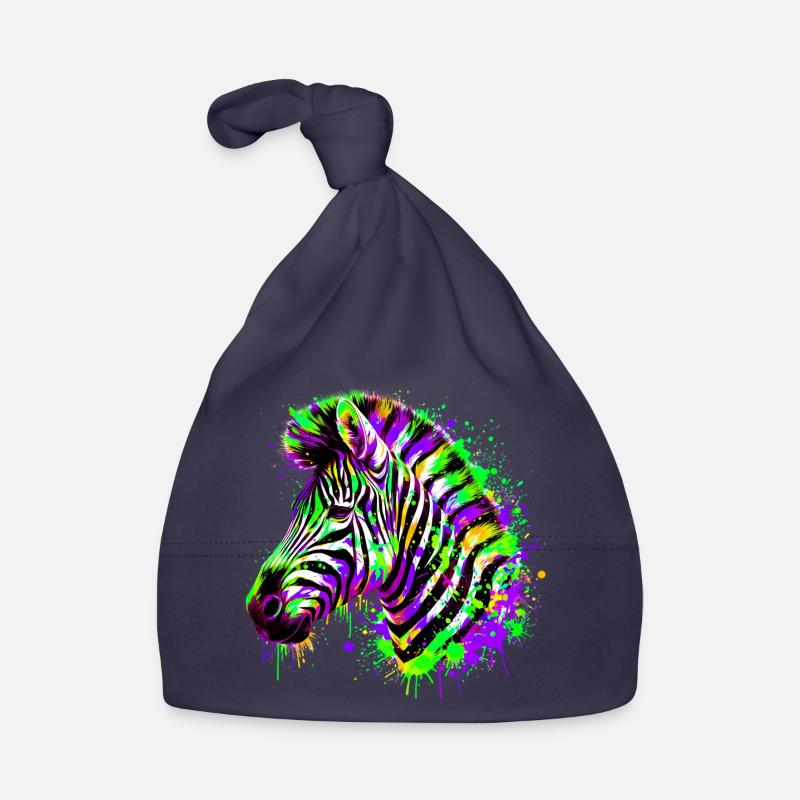Zebra Baby Bio-Mütze