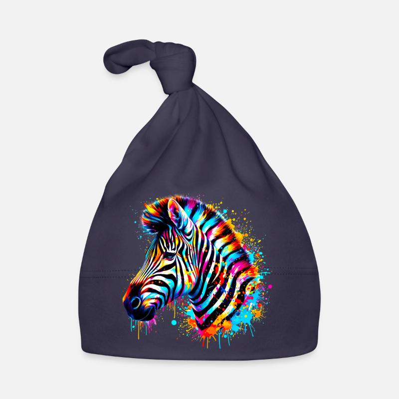 Zebra Baby Bio-Mütze