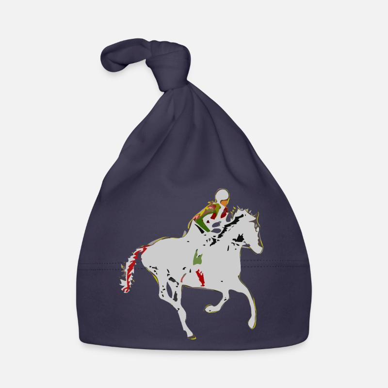 Adventurous equestrian motif Organic Baby Cap