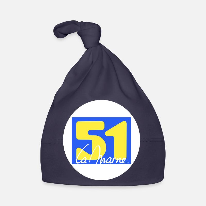 Logo emblématique de La Marne en couleurs vives Bonnet bio Bébé