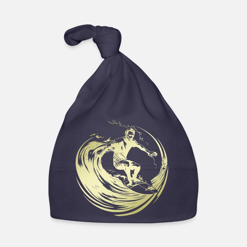Silhouette de surfeur Surf Bonnet bio Bébé