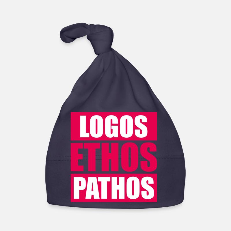 Logos Ethos Pathos Rhetoric Philosophy Student Organic Baby Cap
