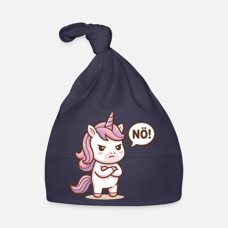 Süßes Einhorn Nö Lustiger Spruch Baby Bio-Mütze