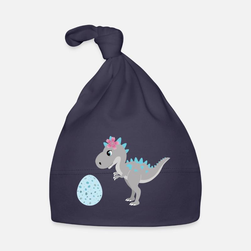 Dino Dinosaurier Ei Mama große Schwester Mädchen Baby Bio-Mütze