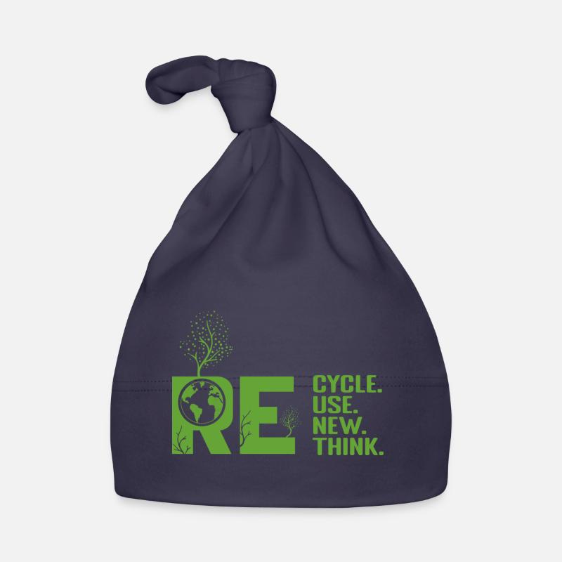ReRecycler Réutiliser Repenser Repenser Bonnet bio Bébé