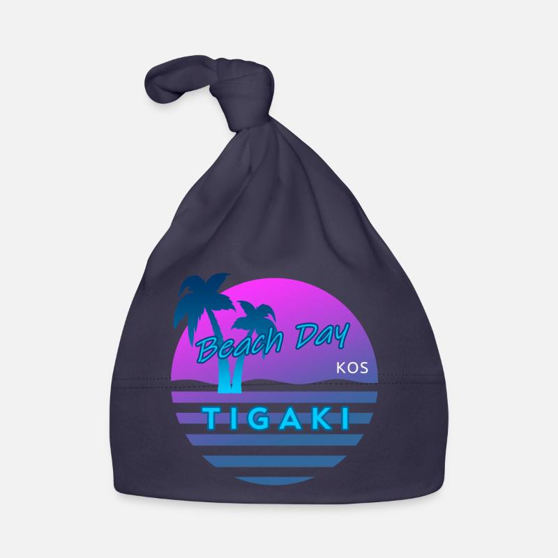 Tigaki Beach Day Kos - Bonnet bio Bébé - marine