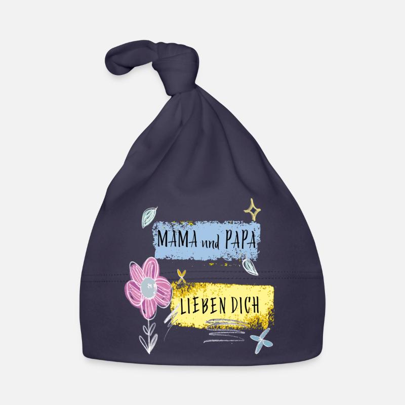 Mama und Papa lieben dich Baby Bio-Mütze