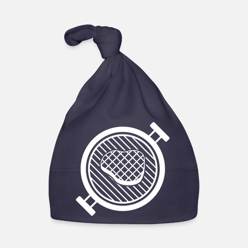 BBQ Grill mit Grillfleisch Baby Bio-Mütze