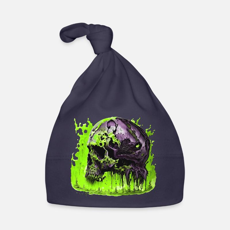 Crâne effrayant Helloween Bonnet bio Bébé